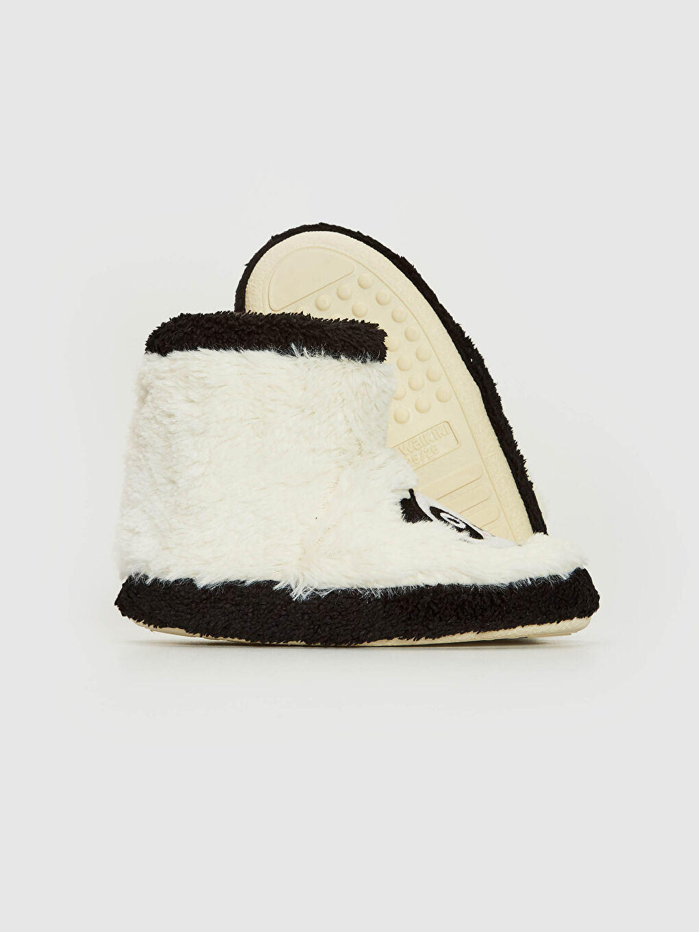 Beyaz Kız Çocuk Nakışlı Peluş Ev Botu-6