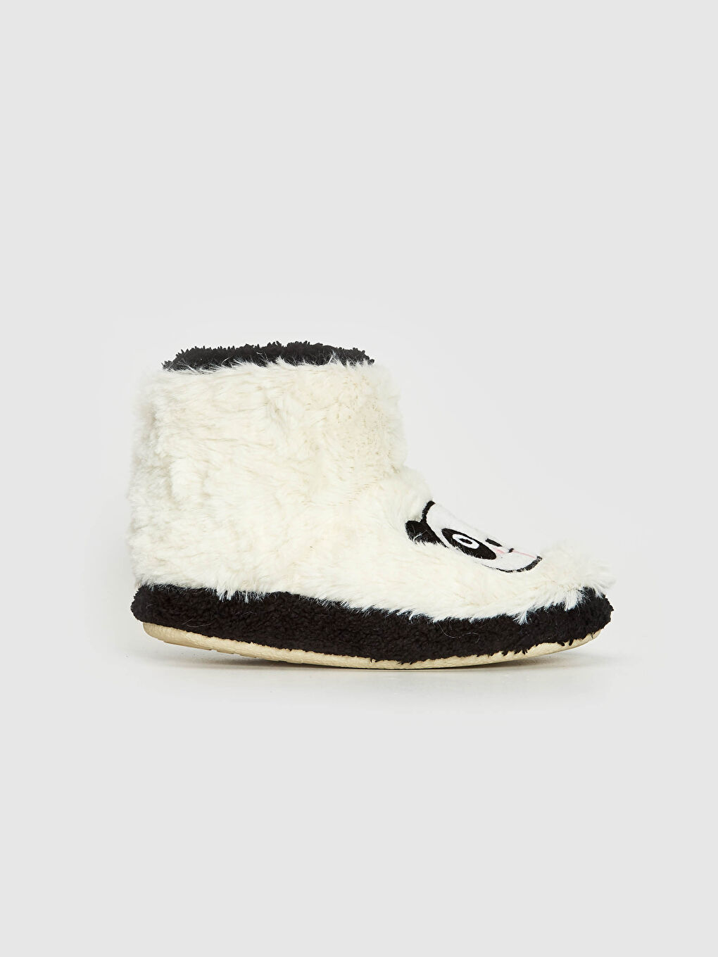 Beyaz Kız Çocuk Nakışlı Peluş Ev Botu-5