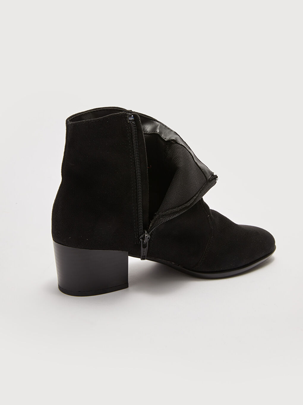 Siyah Kadın Bilek Boy Topuklu Bot-6