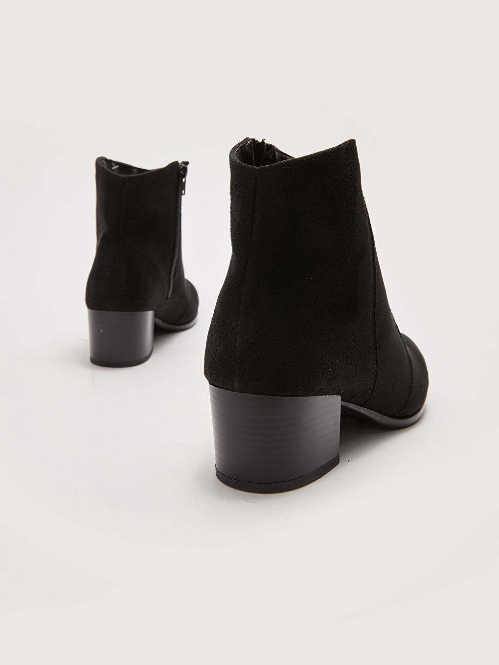 Siyah Kadın Bilek Boy Topuklu Bot-7