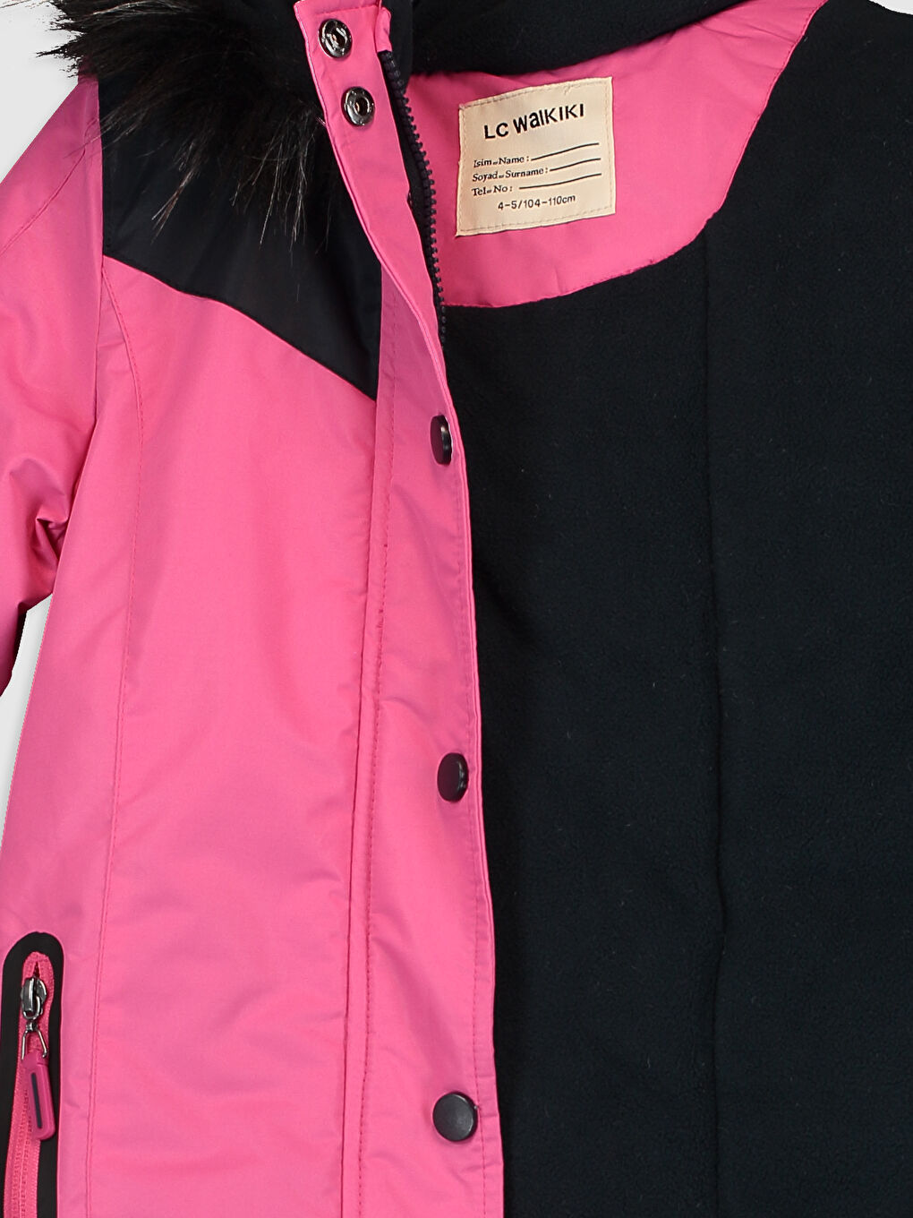 Теплое пальто с капюшоном для девочек-5