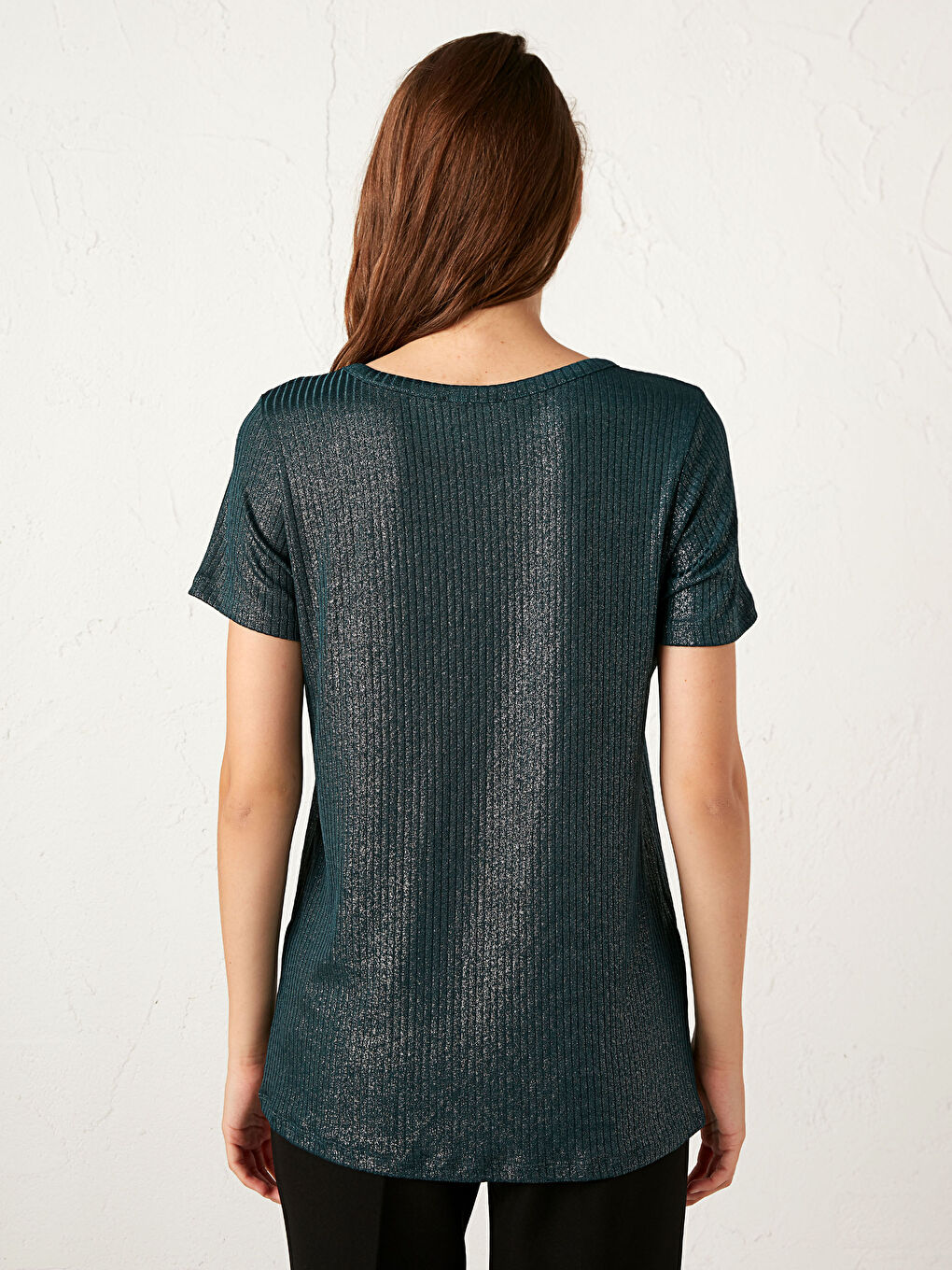 Stretchy Textured T-Shirt-4