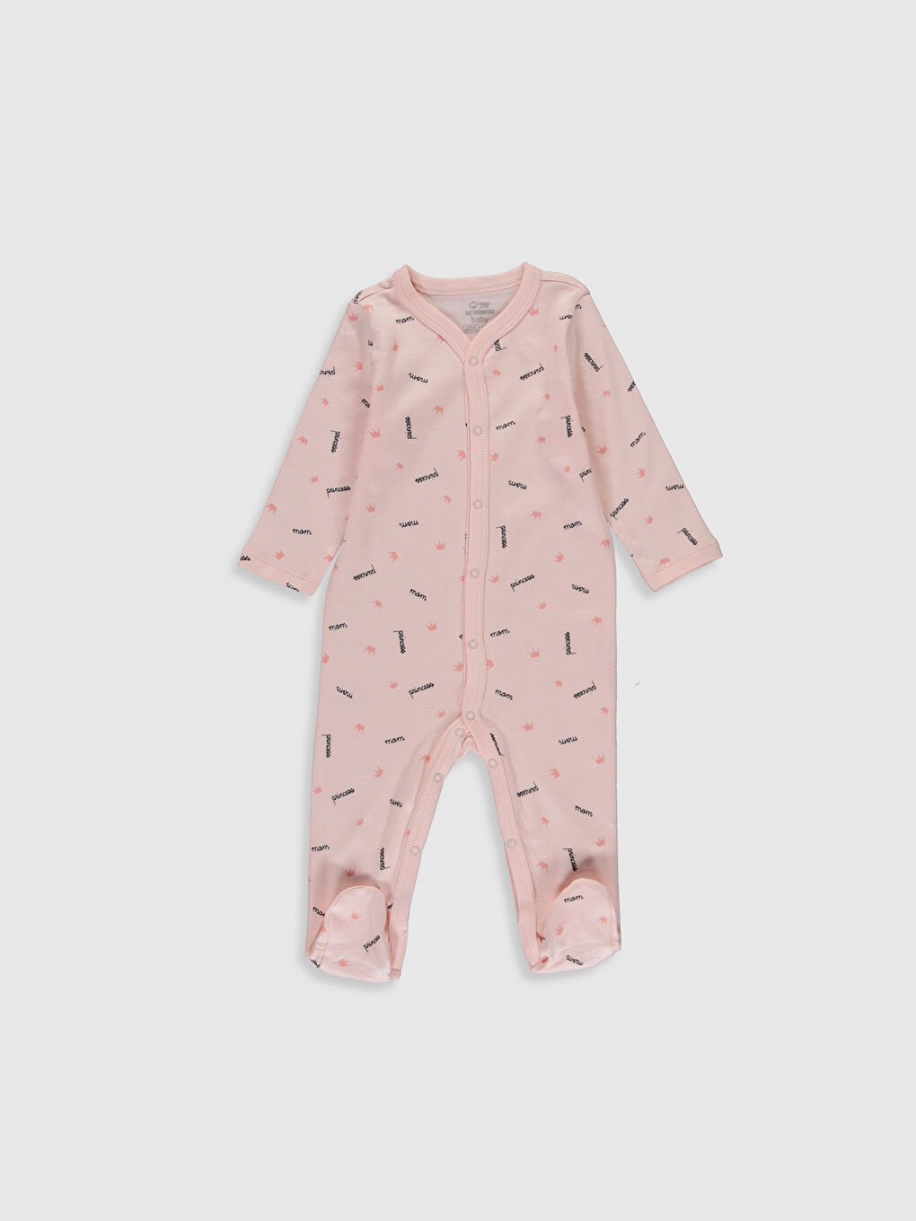 Pembe Bisiklet Yaka Baskılı Pamuklu Kız Bebek Hastane Çıkış Seti-5