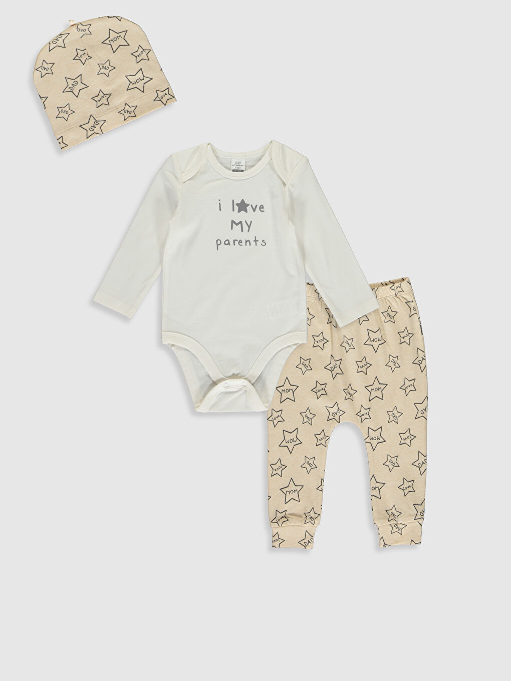 LCW baby Organic Cotton Newborn Suit 3 Pieces -9WP104Z1-LRA