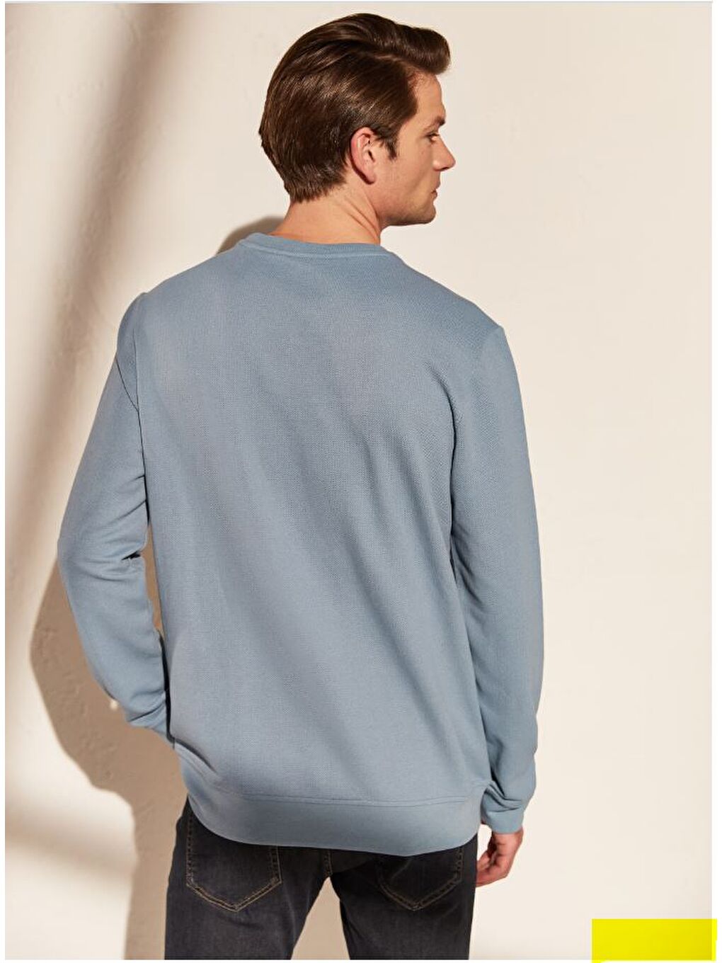 Crew Neck Basic Sweatshirt-5
