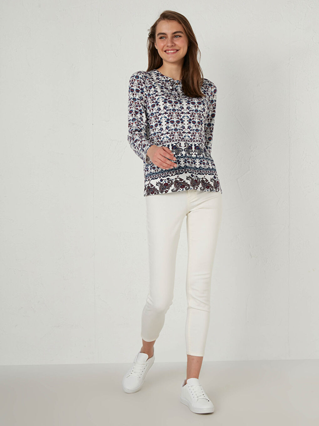 Figured Long Sleeve T-Shirt-3