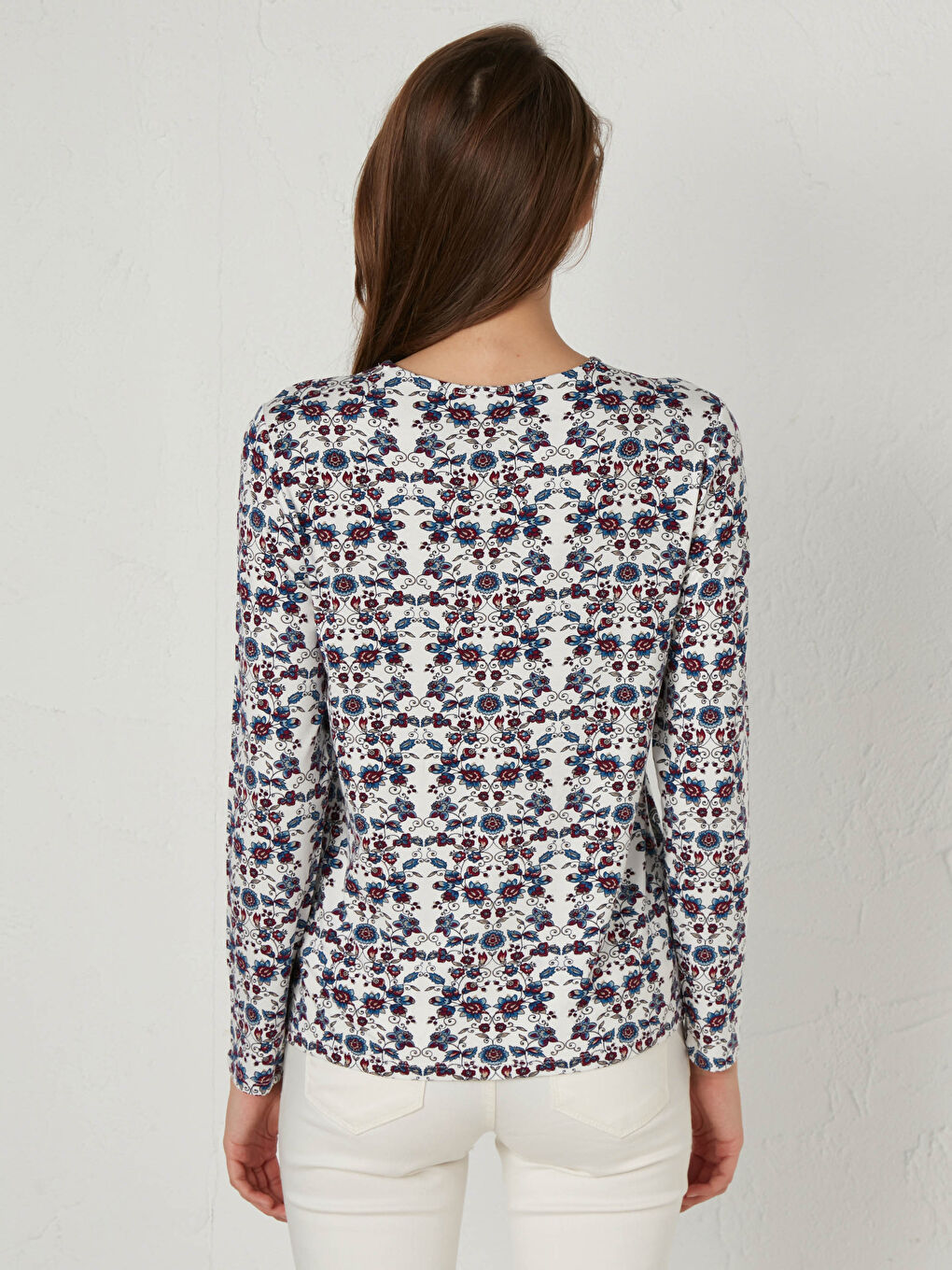 Figured Long Sleeve T-Shirt-5