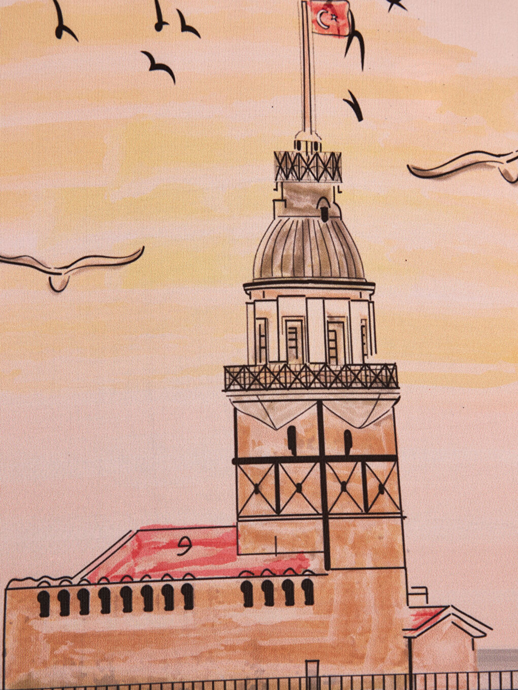 Pembe Küçük Boy Valiz Kılıfı-3