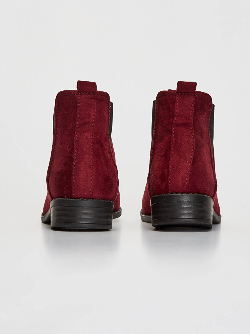 Kırmızı Kız Çocuk Bilek Boy Süet Bot-4