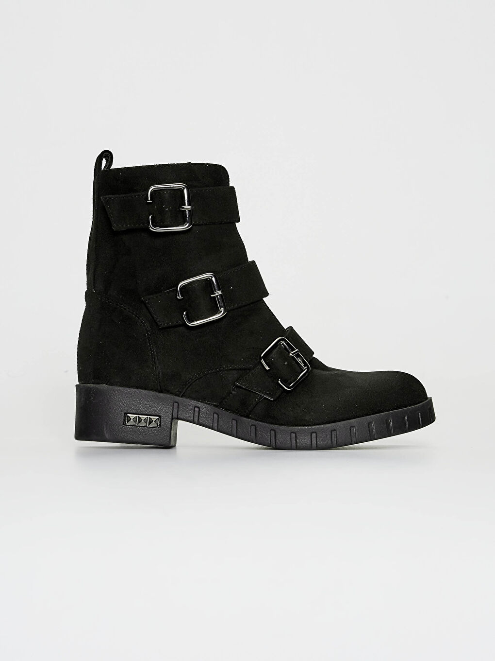 Siyah Kadın Süet Görünümlü Bot-1