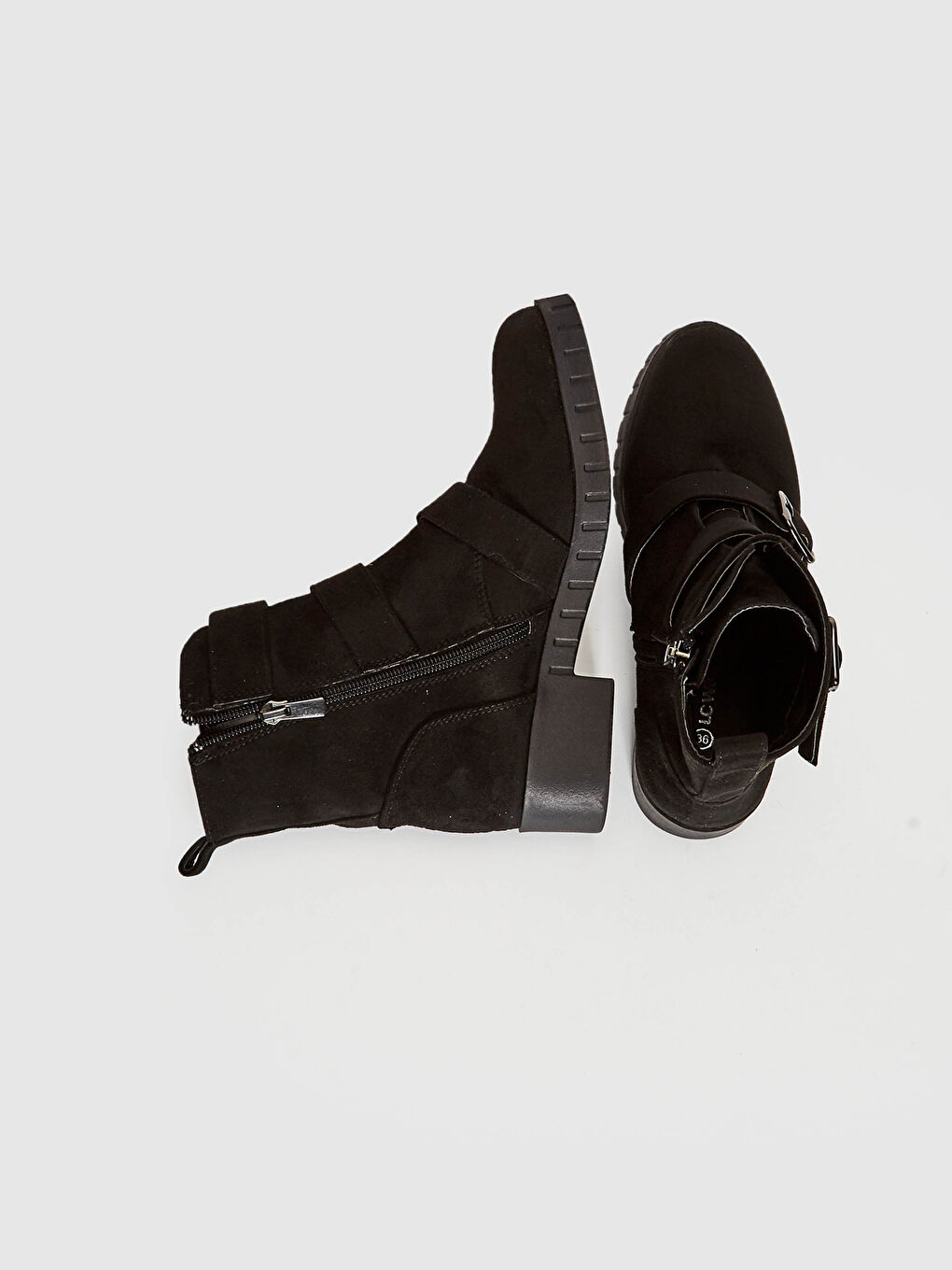 Siyah Kadın Süet Görünümlü Bot-2