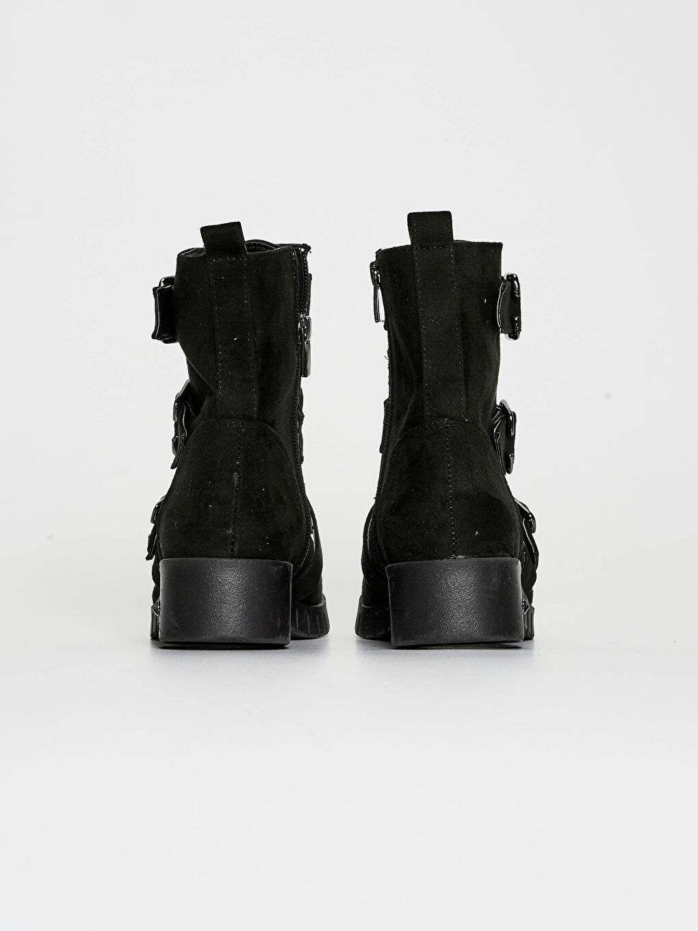 Siyah Kadın Süet Görünümlü Bot-4