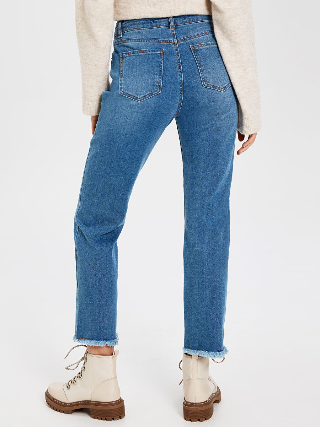 Orta İndigo Rodeo Jean Pantolon-3