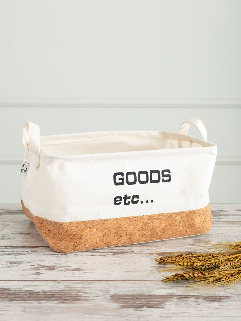 Siyah Baskılı Organizer Sepet