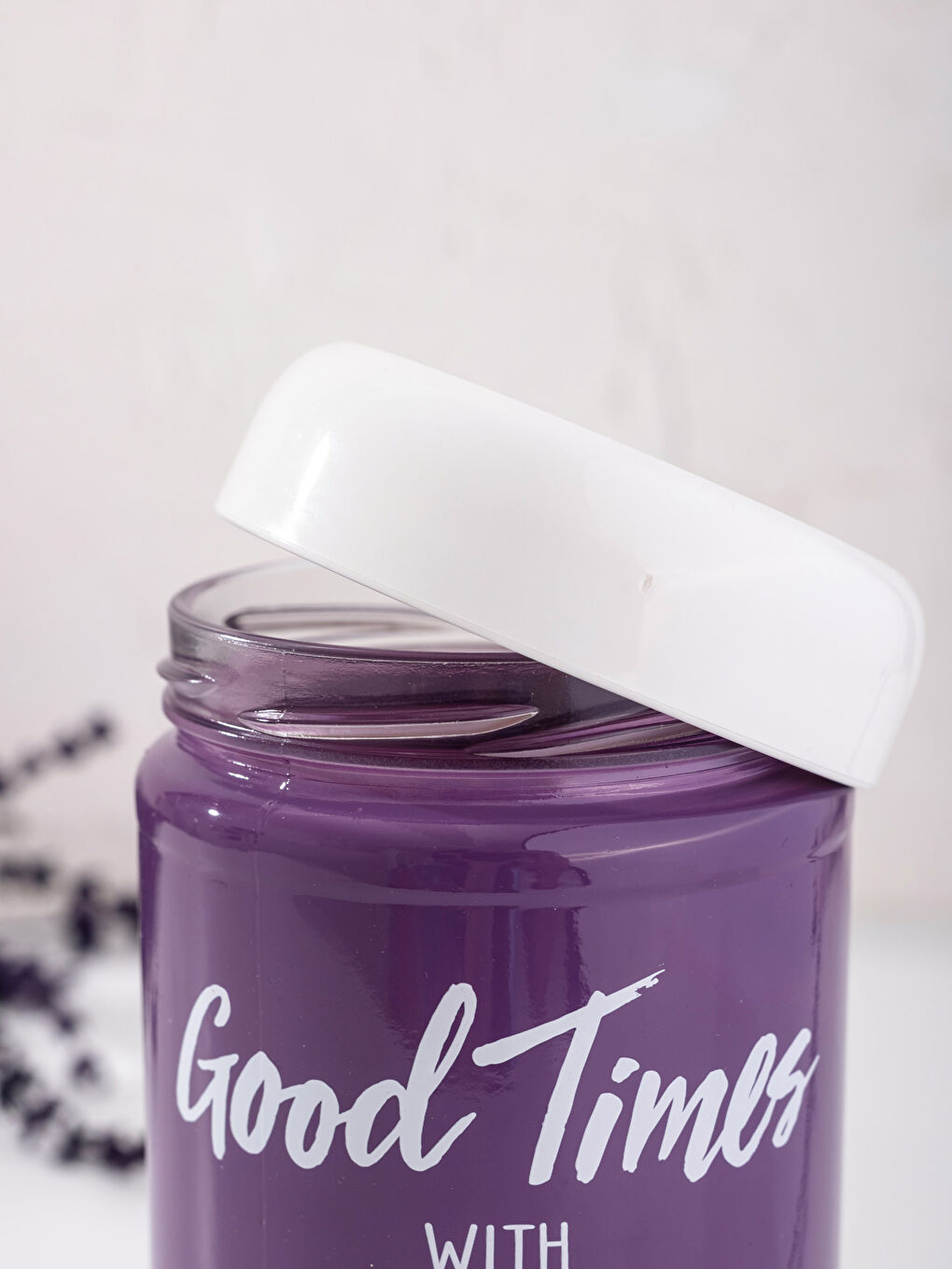 LCW HOME Glass Jar With Lid -8SB932Z8-LTM