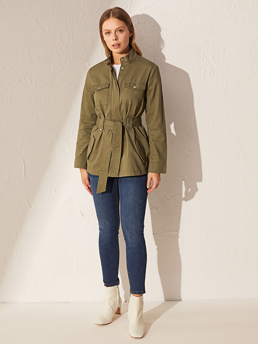 Γυναίκα ΧΑΚΙ Παλτό-2