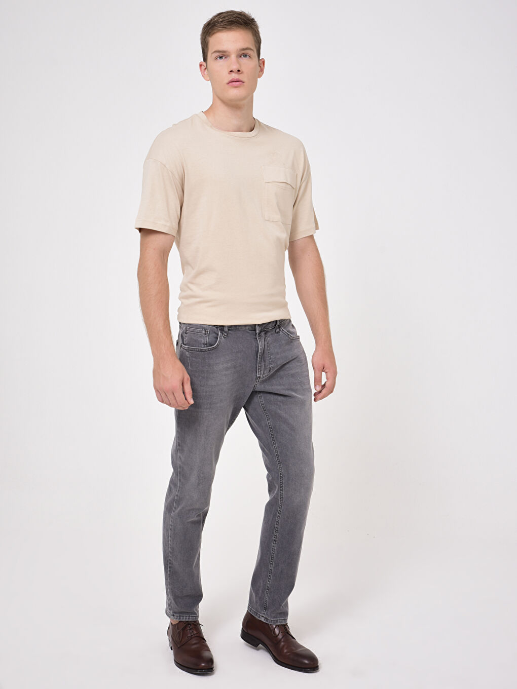 Gri 779 Regular Fit Jean Pantolon-1