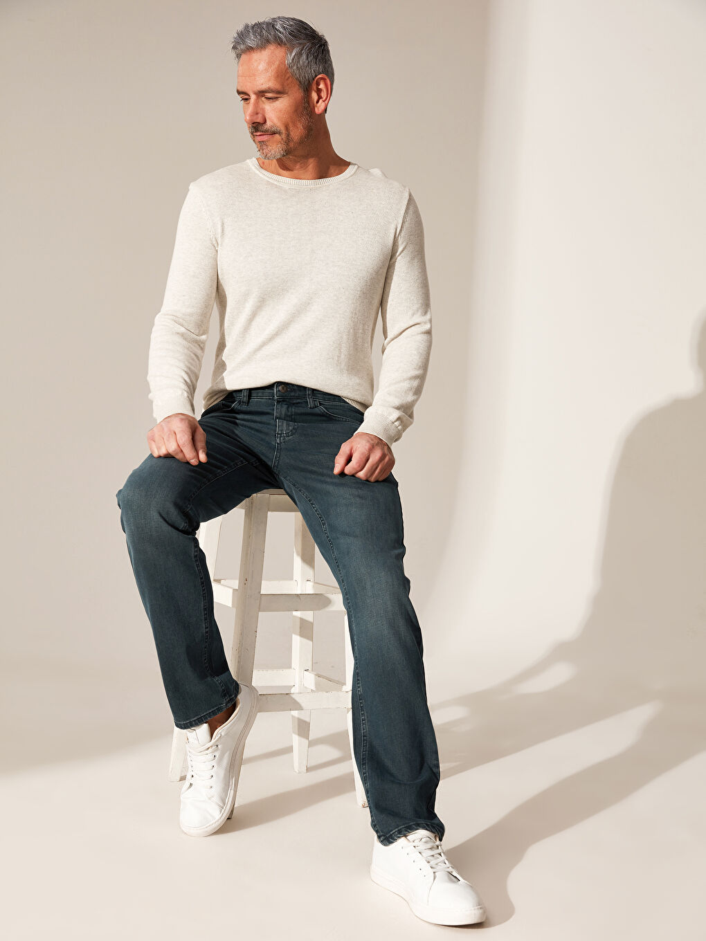 879 جينز عادي للرجال-2