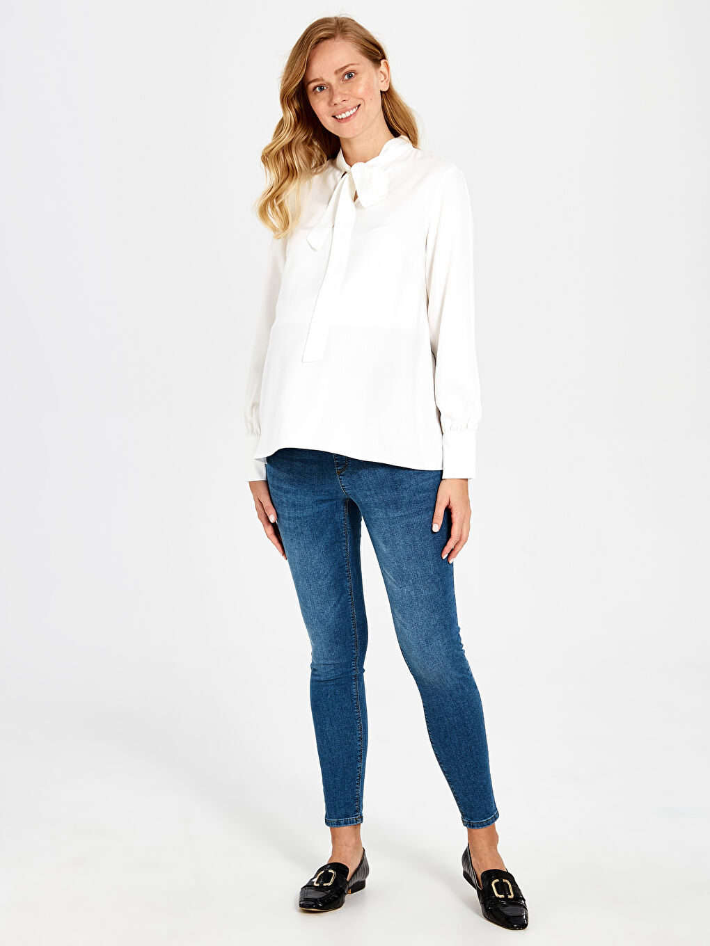 İndigo Mercury Skinny Hamile Jean Pantolon-1