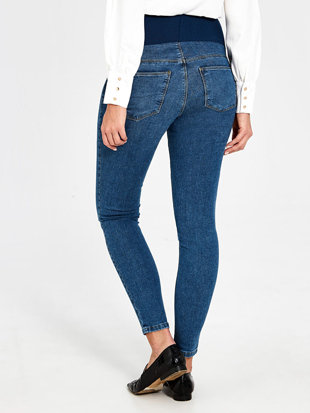 İndigo Mercury Skinny Hamile Jean Pantolon-3