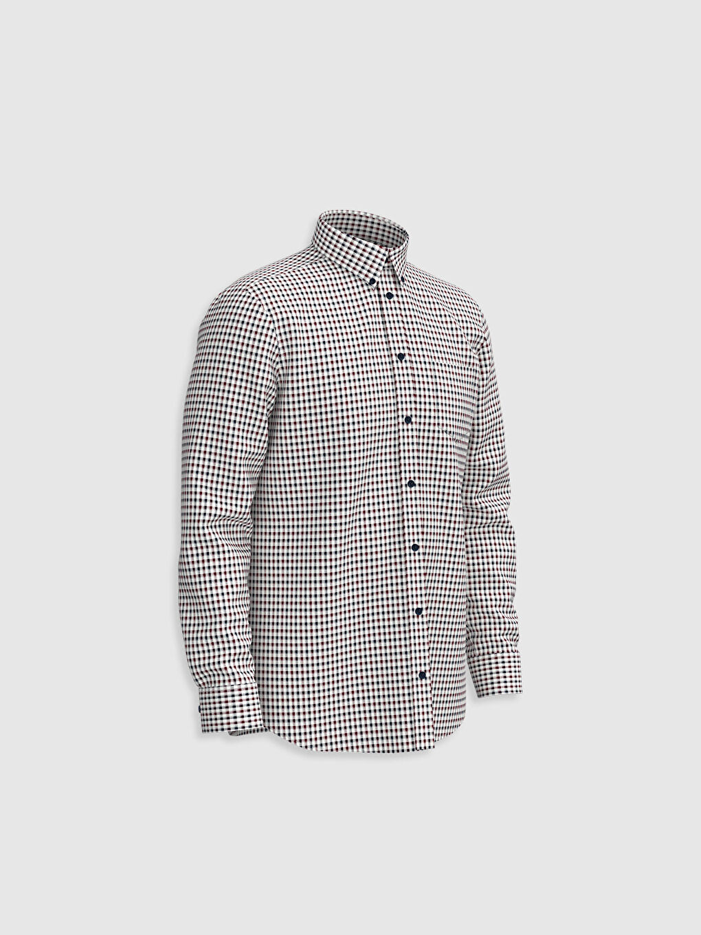 Chemise Gabardine Manches Longues Coupe Régulière-2