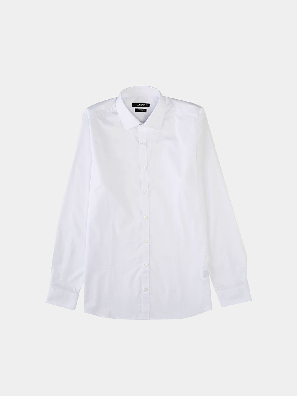 Slim Fit Long Sleeve Poplin Men's Shirt-1