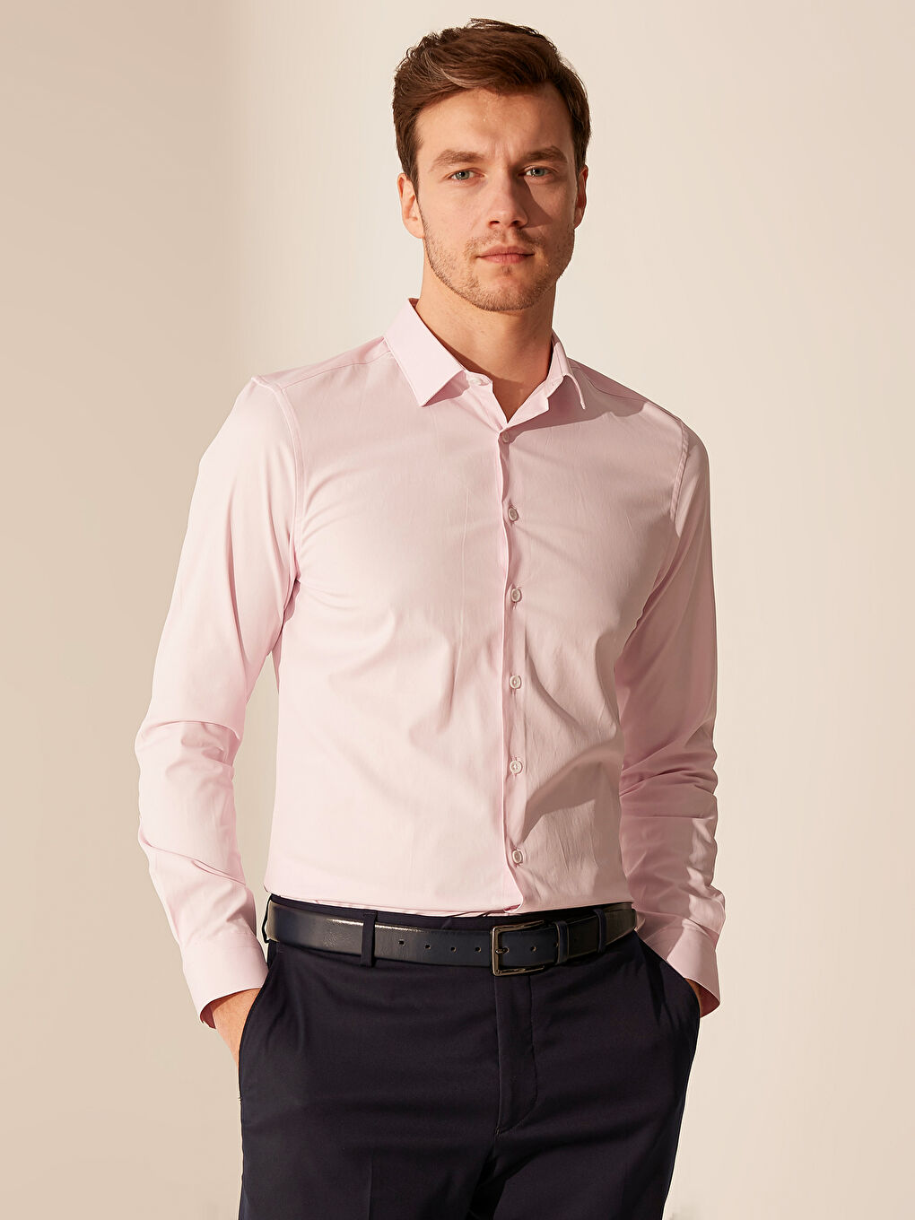 Açık Pembe Gömlek