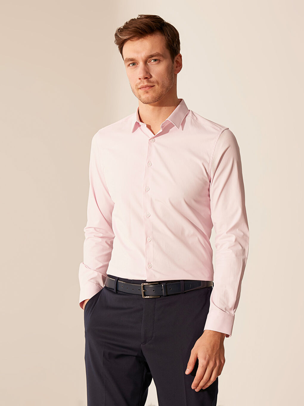 Açık Pembe Gömlek-1