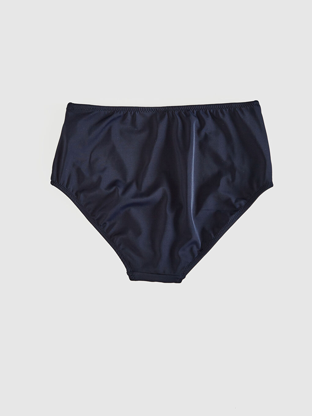 Lacivert Yüksek Bel Bikini Alt-1