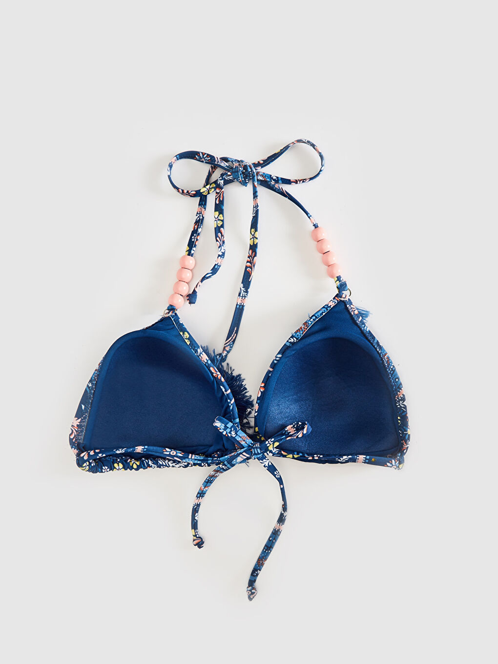 Мойынға байланатын өрнекті бикини үсті-1