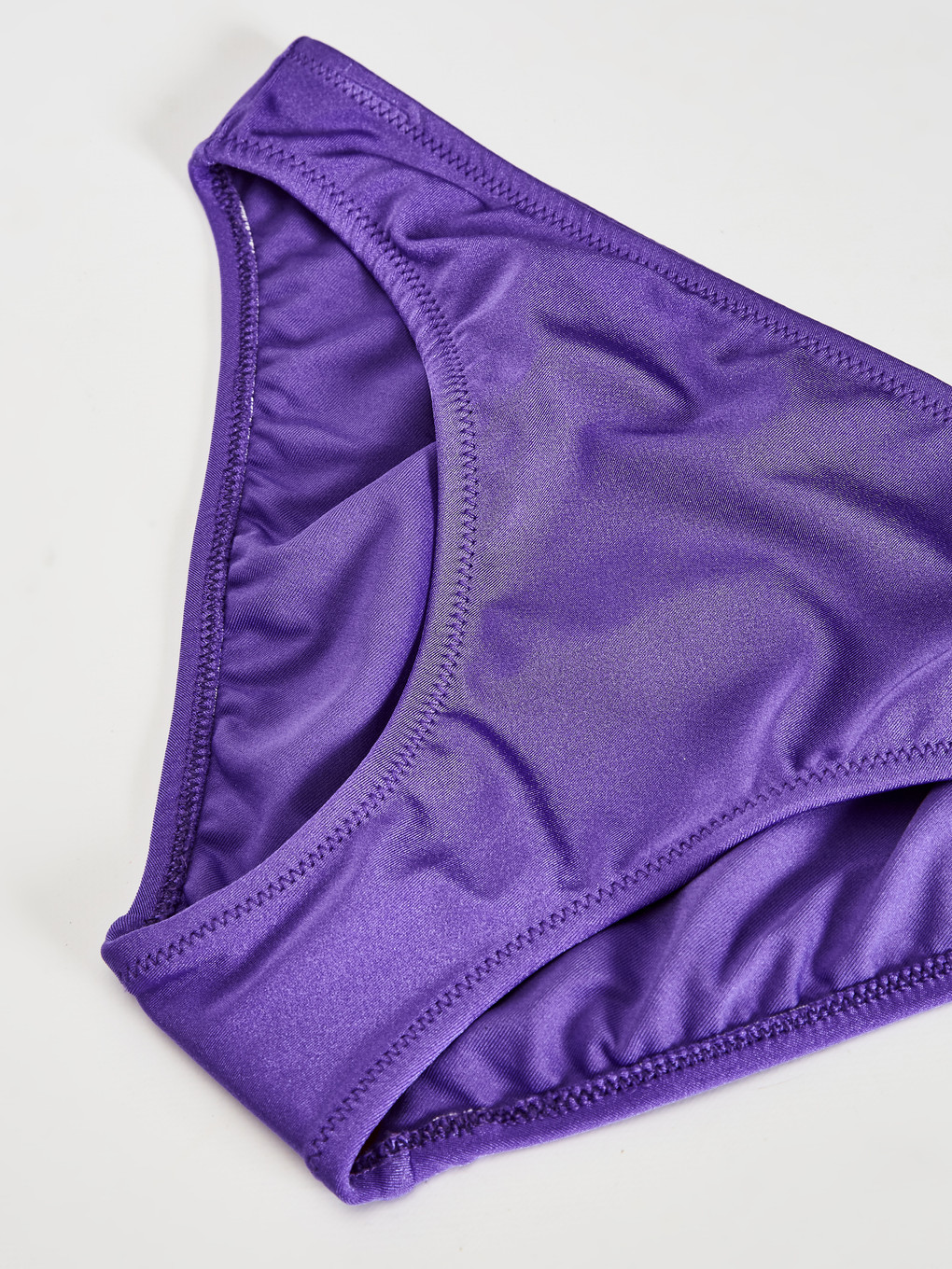 Plain Raschel Fabric Women's Bikini Bottom-2