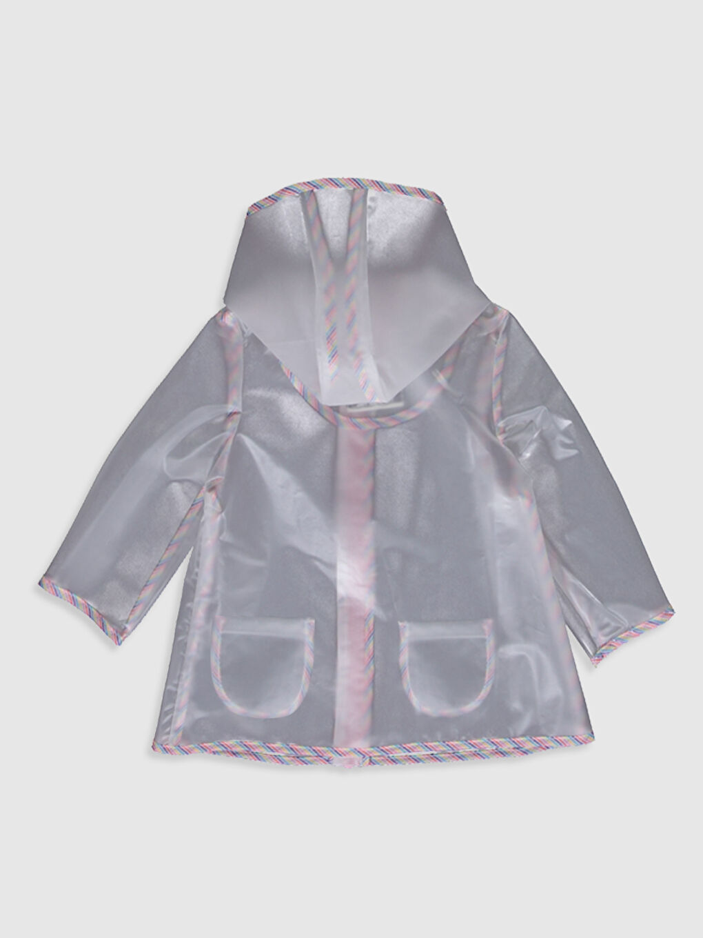 Hooded Long Sleeve Baby Girl Zipper Raincoat-13