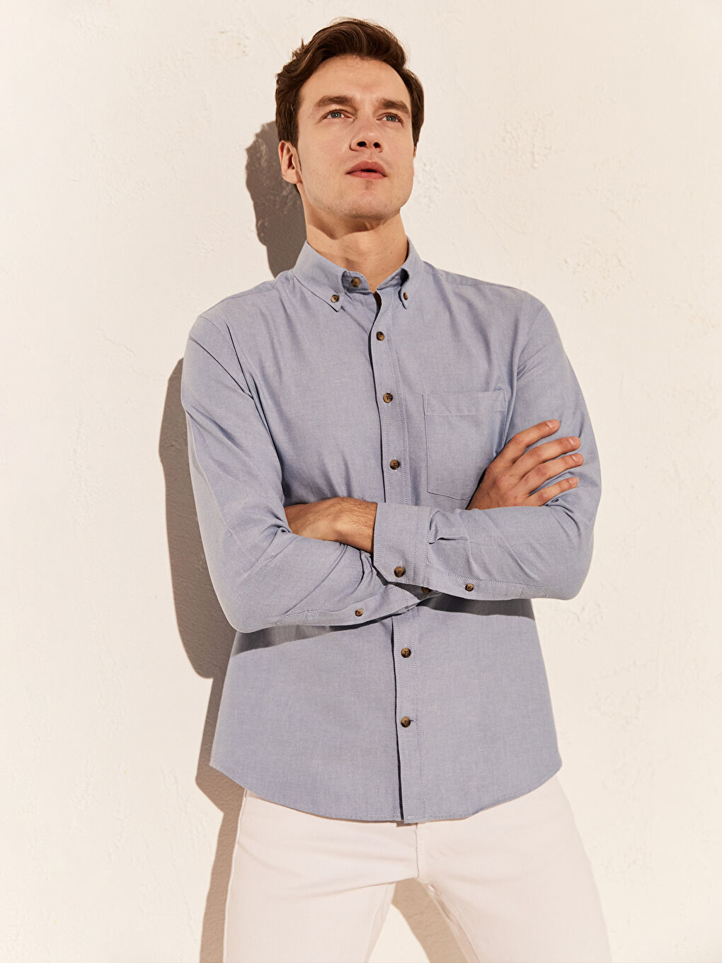 قميص أزرق فاتح رجال-2