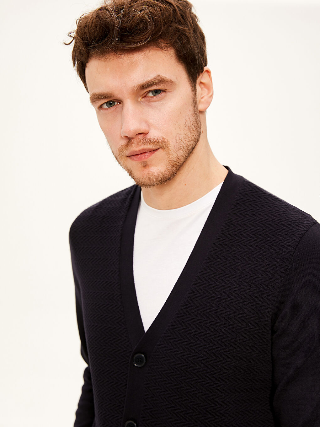 Standard Pattern Men's Cardigan-3