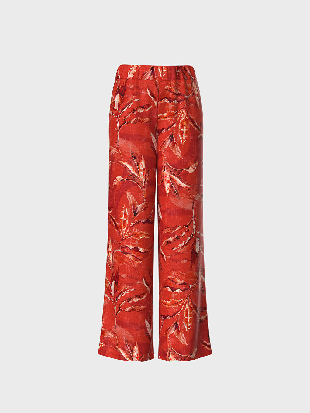 LCWAIKIKI Classic Elastic Waist Figured Palazzo Pants -0S1635Z8-LTQ