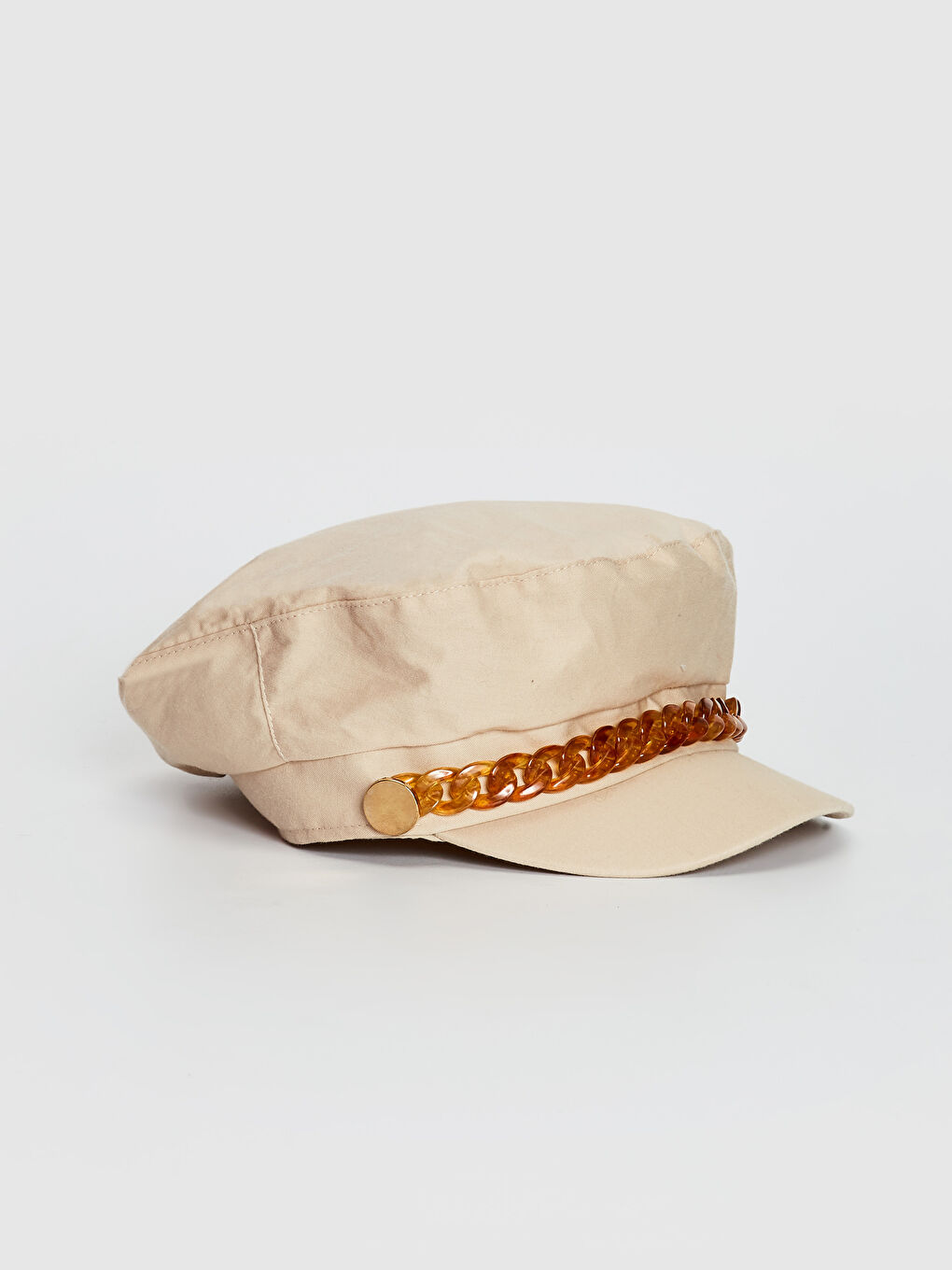 قبعة قبطان للسيدات مع شرائط مزخرفة