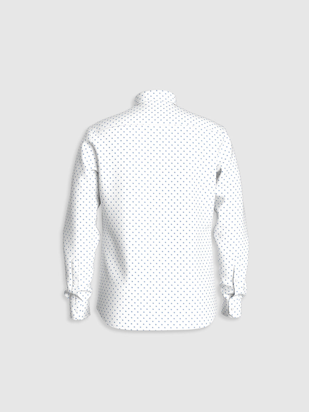 Uska košulja dugih rukava od pamuka-5