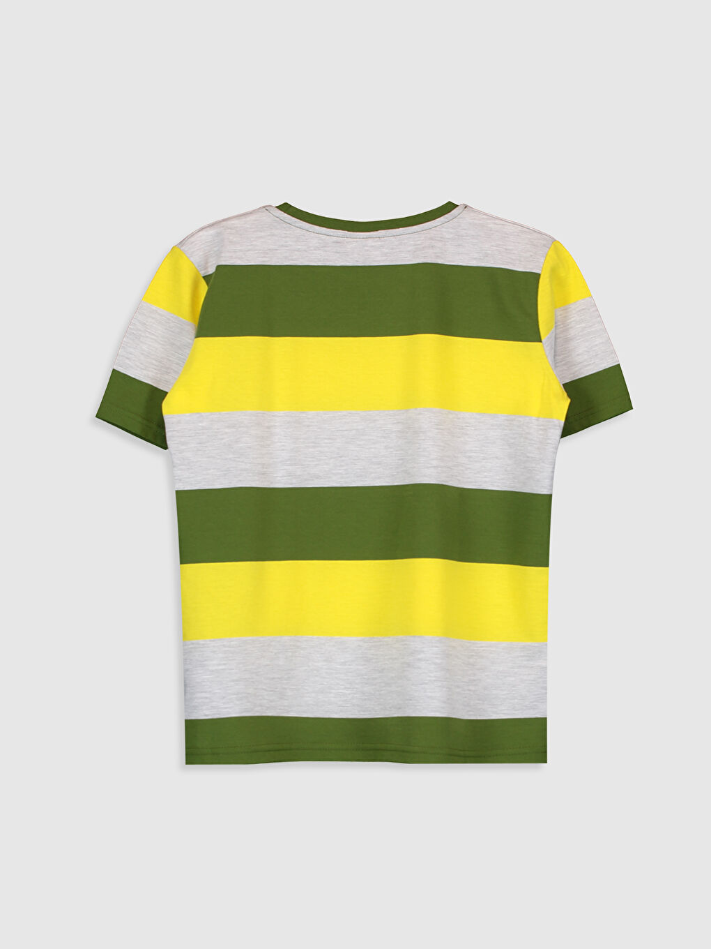 Хлопковая футболка в полоску для мальчиков-1