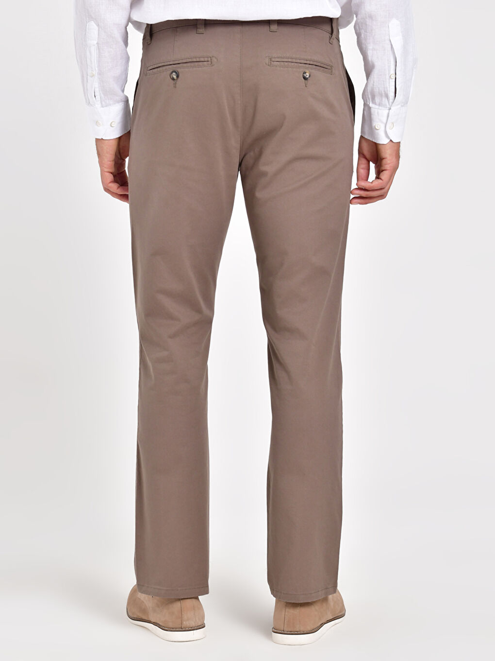 Normal Fit Gabardine Chino Trousers-3