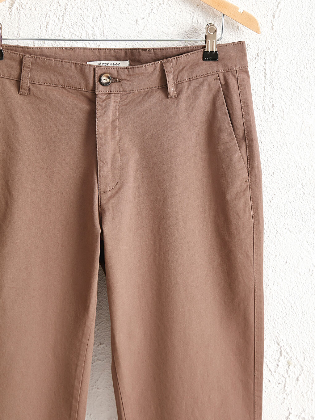 Normal Fit Gabardine Chino Trousers-5