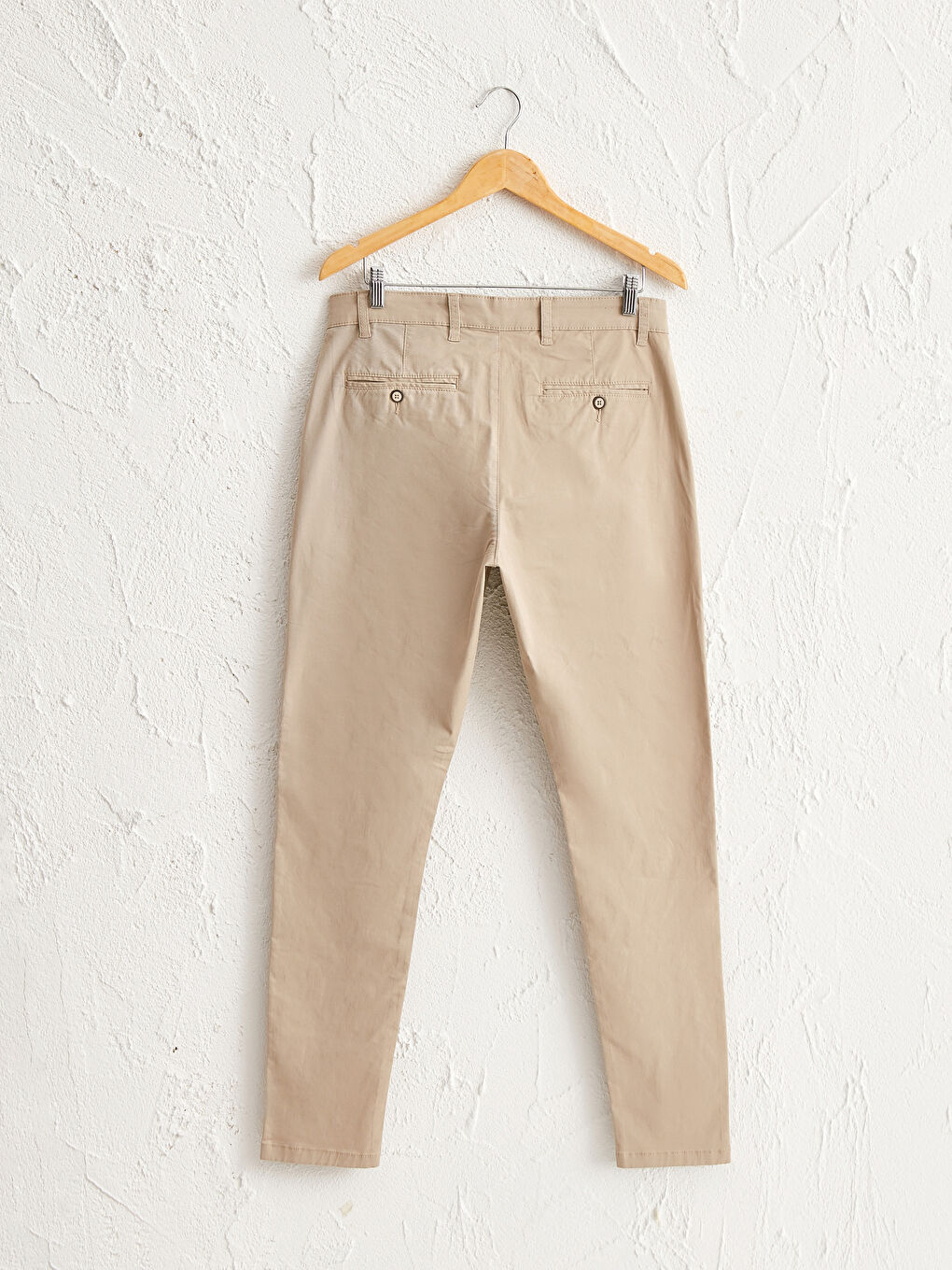 ვიწრო სტილის გაბარდინის ჩინოს შარვალი-1