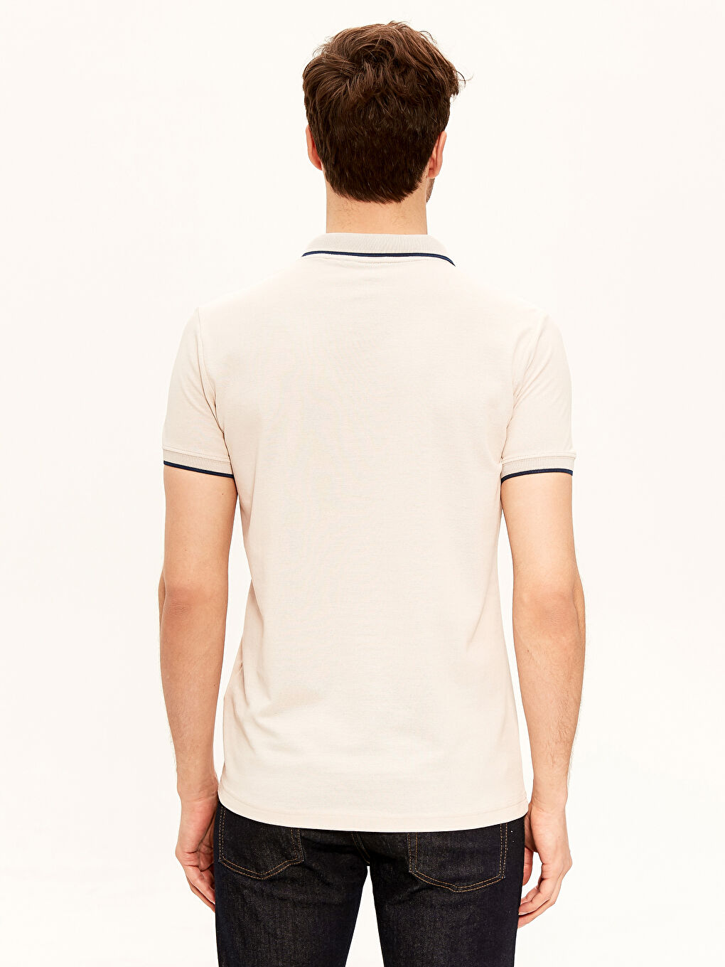 Футболка с воротником поло, базовая, с коротким рукавом, из ткани пике-2