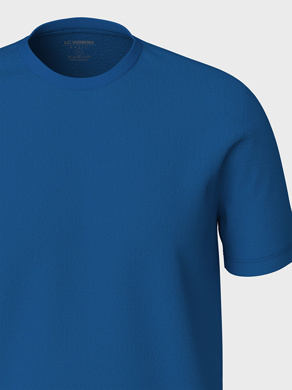 Mavi Bisiklet Yaka Basic Penye Tişört-4