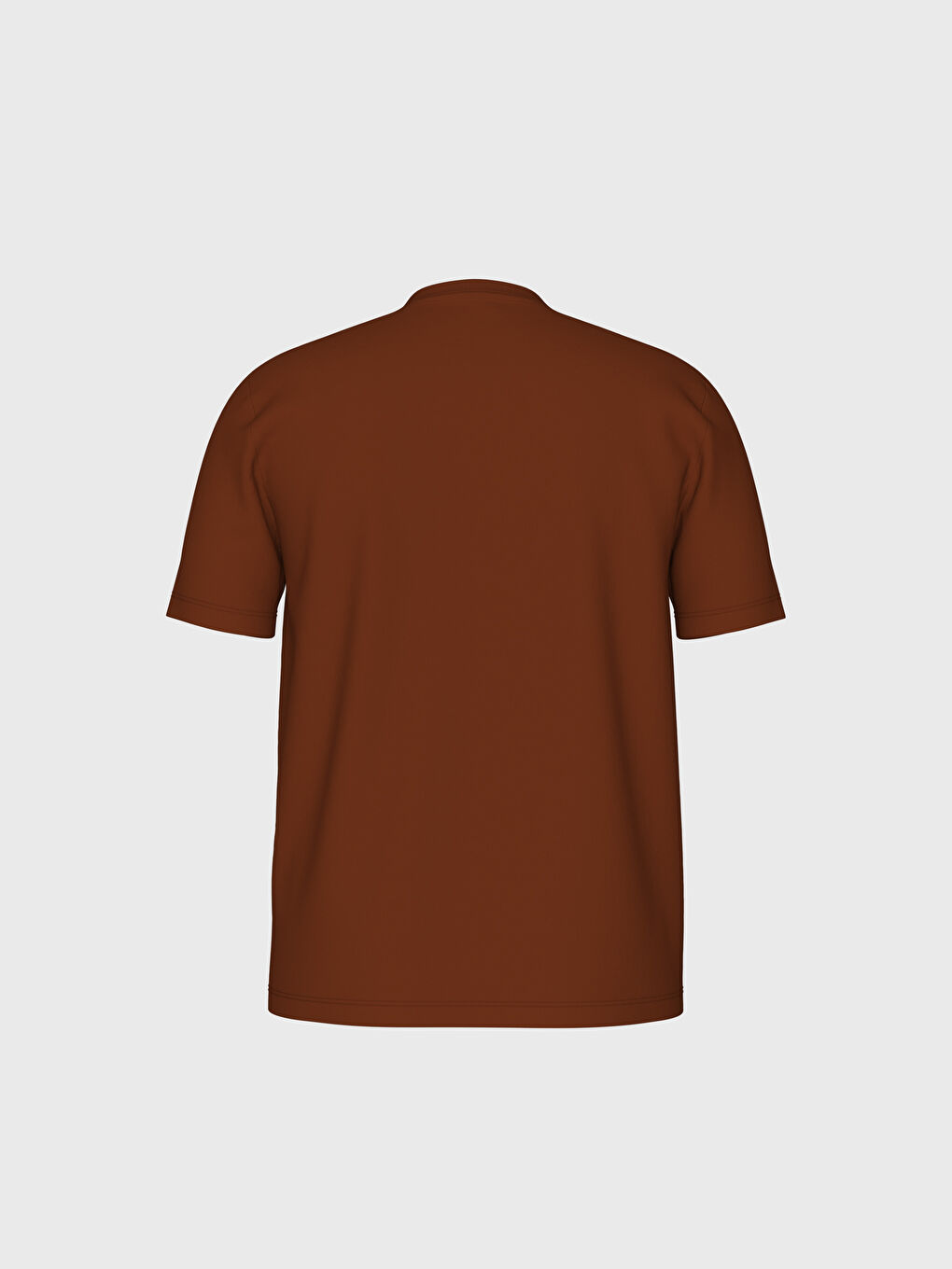 تيشيرت أساسي برقبة دائرية من قطن ممشط-1