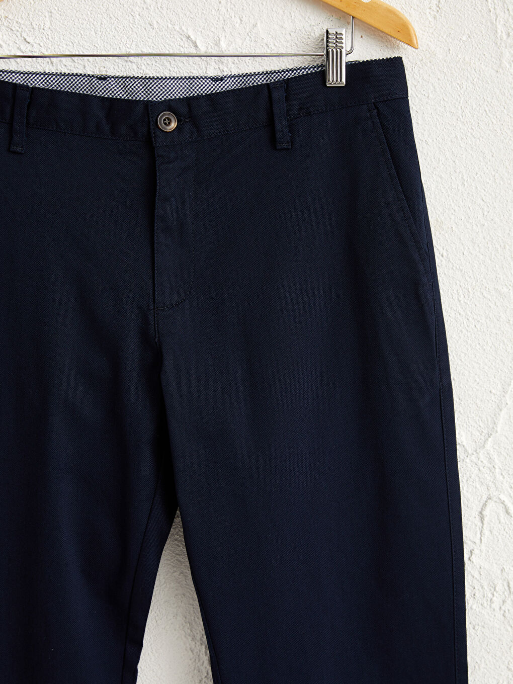 Lacivert Normal Kalıp Chino Pantolon-1