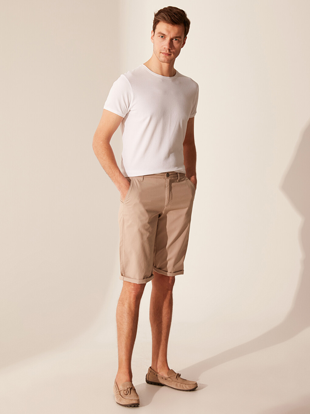 Regular Fit Bermuda Shorts-1