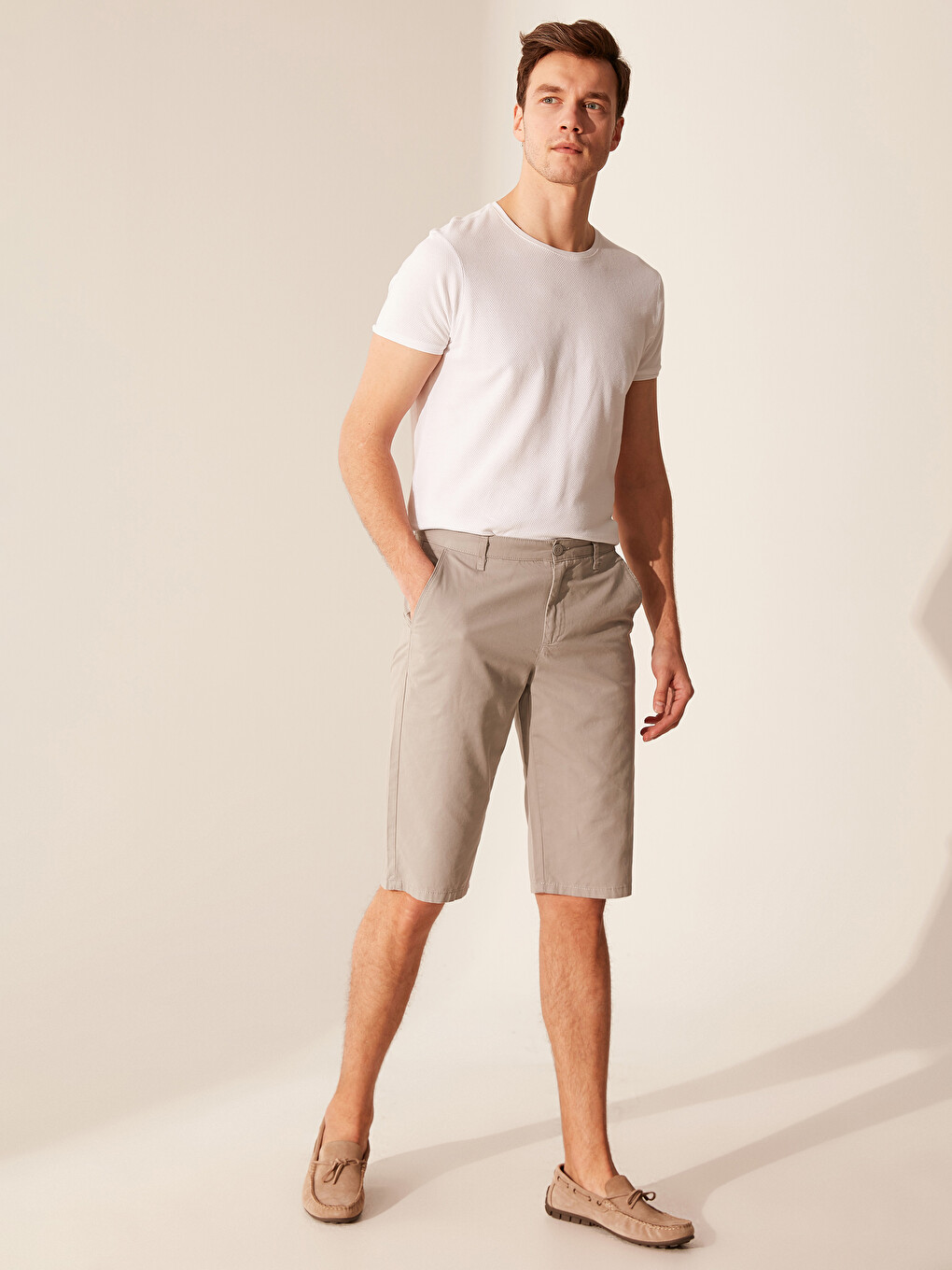 Regular Fit Bermuda Shorts-1