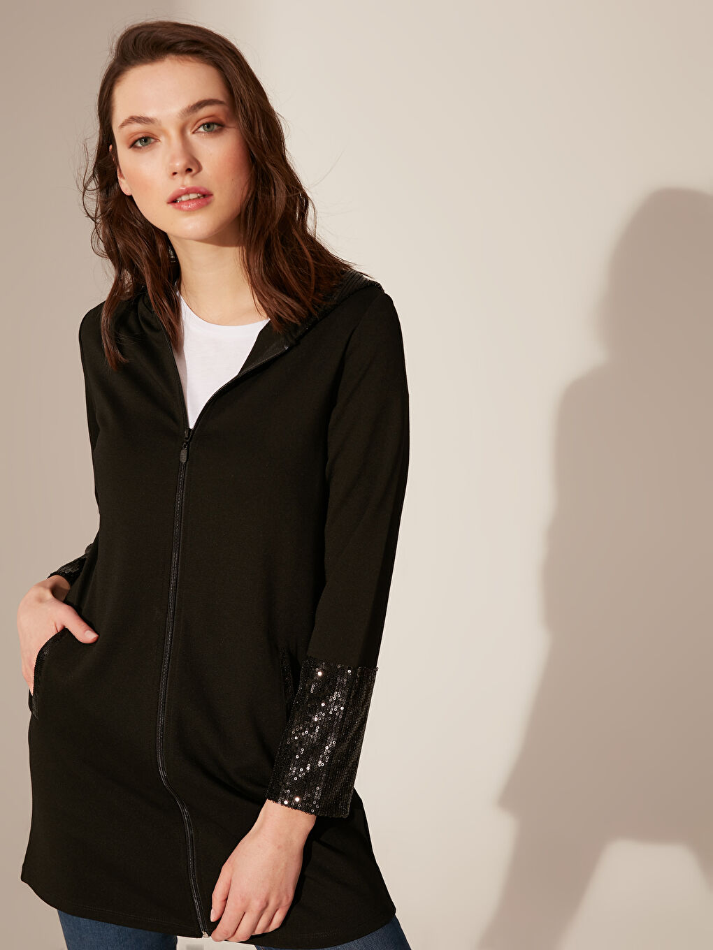 كارديجان بكابوش كم طويل للسيدات