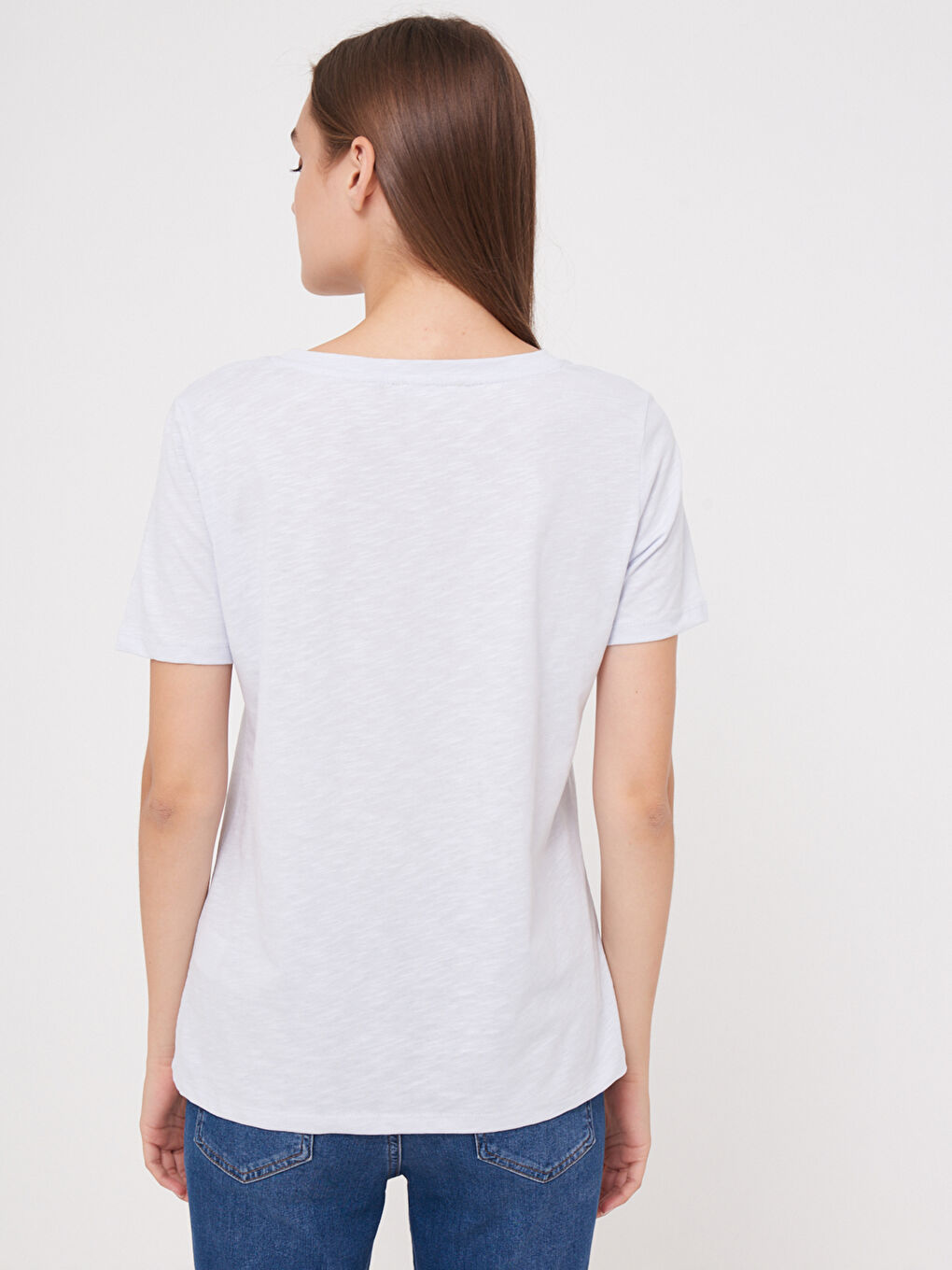 V-Neck Stretch T-Shirt-3