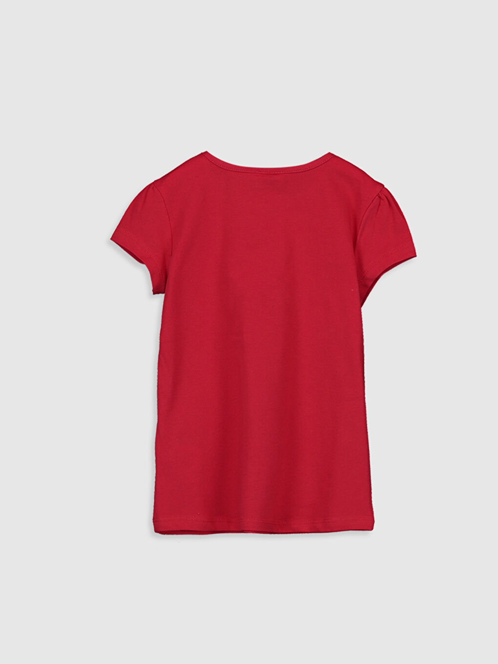 Crew Neck Basic Short Sleeve Girls' T-Shirt-1